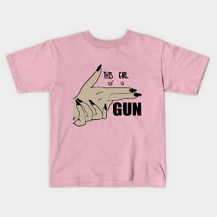 Halsey Girl is a Gun Lyrics IICHLIWP Kids T-Shirt